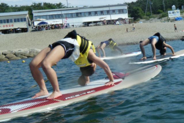【新潟県・SUP】海の上でのんびりリラックス!SUPに乗ってフィットネス体験