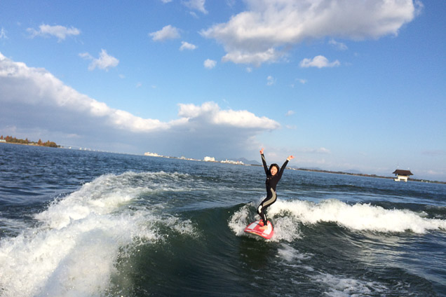 【滋賀・琵琶湖・サーフィン】ウェイクサーフィン体験！（90分） 写真6