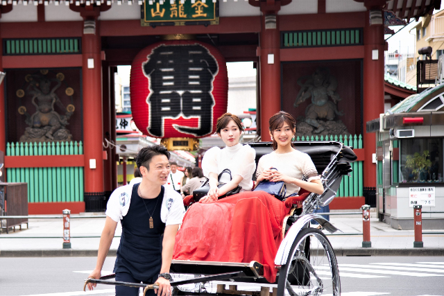 【浅草・30分・人力車】人力車の魅力を気軽に体験！お手軽30分プラン 写真6