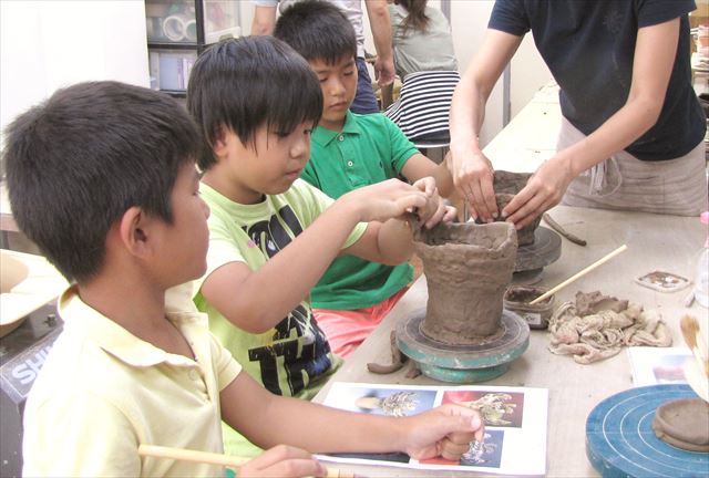 【東京・港区・陶芸】夏休みの自由研究にもオススメ！縄文土器を作ろう！ 写真3
