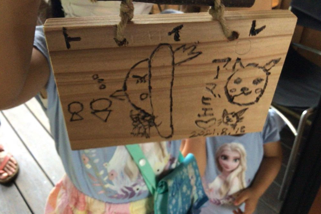【焼き絵体験】 木の風合いがあたたかい。焼き絵で壁飾りづくり  写真7