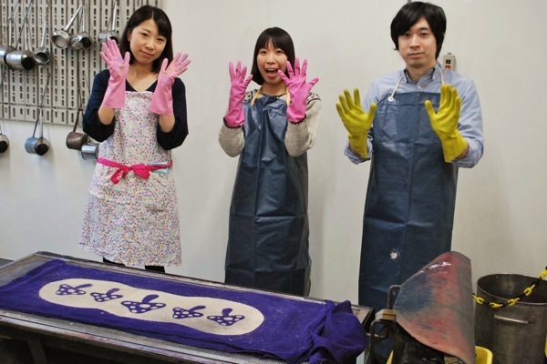 【染色体験】伝統的な技を使って、自分だけの手ぬぐいづくり 写真5