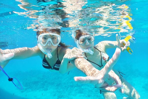 ケラマの海をウミガメと泳ごう！2つのポイントを巡るシュノーケリング 写真4
