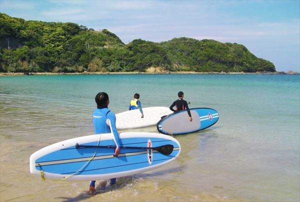 【2時間】エクササイズにもおすすめ！伊豆下田外浦海岸でSUP体験★源泉温泉券付き 写真5