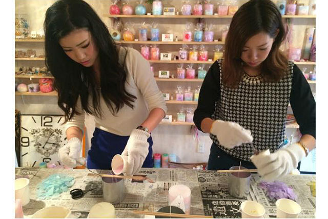 【愛知県名古屋市・キャンドル作り体験】本格的な仕上がり！グラデーションキャンドル 写真7