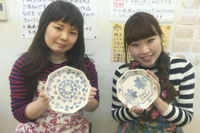 陶芸・絵付け体験【和紙染め】 写真7