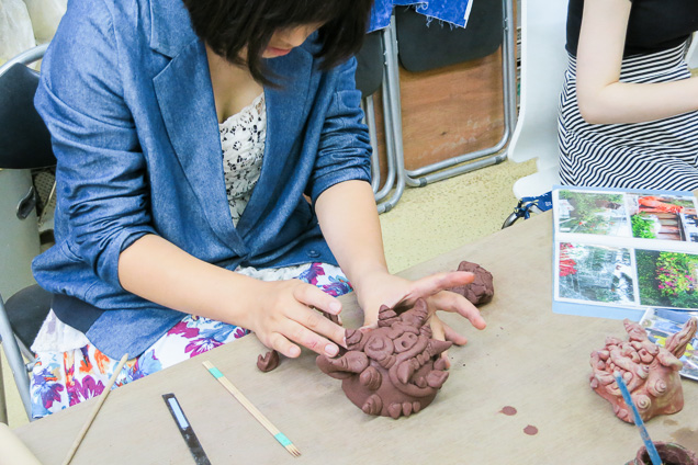 【湘南・陶芸体験】我が家の守り神を作ろう! シーサー作り体験教室 写真5