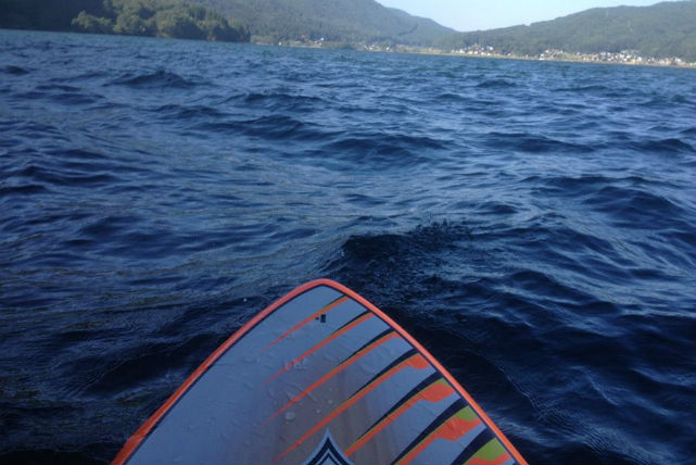【長野・木崎湖・SUP】森林浴しながらフィットネス！独特の浮力を味わえるSUP・ショートコース 写真6