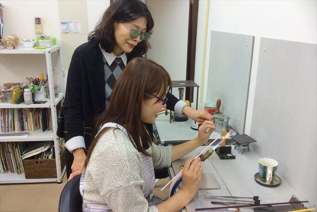 【京都・京田辺・アクセサリー制作】バーナーを作って本格ガラスアクセサリー作り