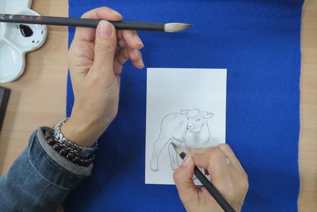 【京都・日本画体験】古都・京都で日本画体験。美しい絵はがきを作ろう 写真4