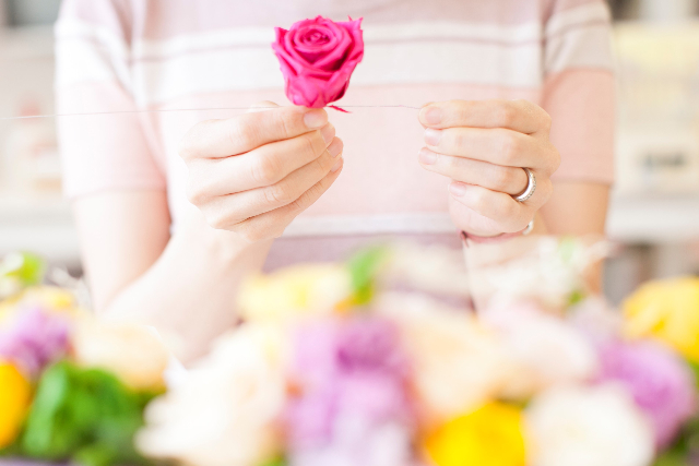 【大阪・プリザーブドフラワー】花のある生活！プリザーブドフラワーでインテリア作り 写真4