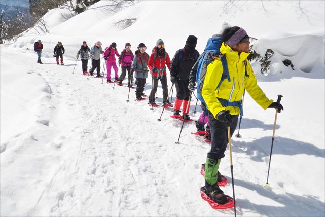 【富山市・スノーシュー】自然豊かな富山の森、雪に覆われた白銀の世界を歩こう
    
