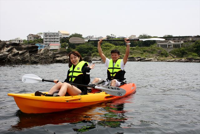 【神奈川・三浦・カヤック】三浦の綺麗な海でフリークルージングを楽しむシーカヤックレンタルプラン  写真4