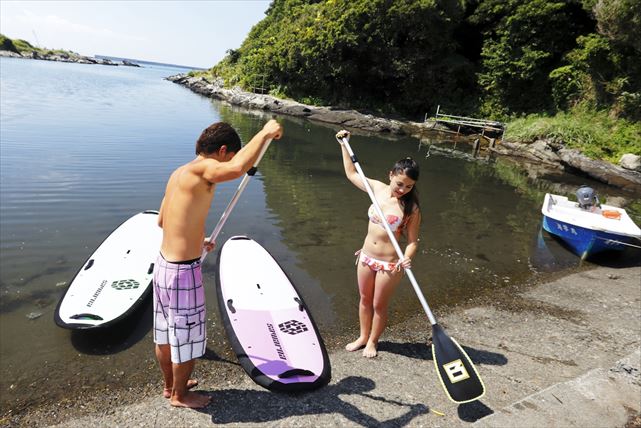 【神奈川・SUPレンタル】今大人気のSUPで三浦の海を水上クルージング
