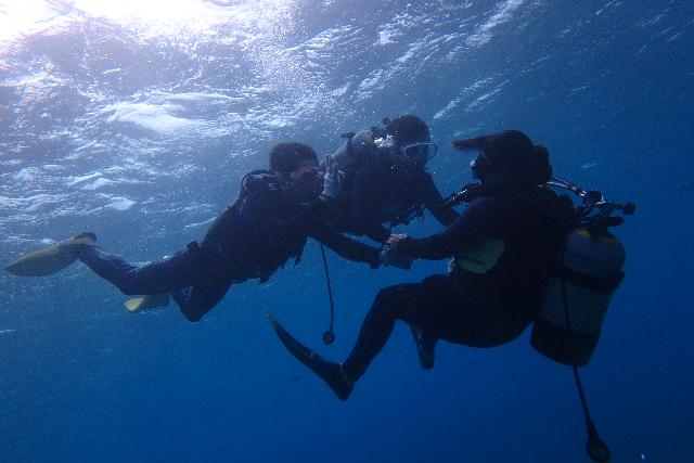 【沖縄・青の洞窟・体験ダイビング】ビーチから幻想的な海中世界へGO！体験ダイビング 写真4