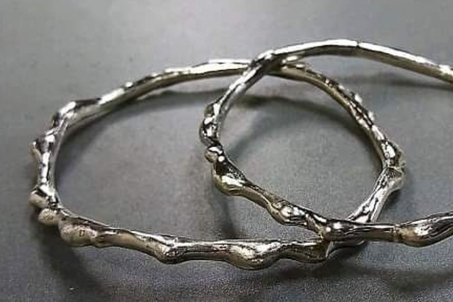  【期間限定ポイント10%還元！神奈川・藤沢・彫金体験】本格彫金で作るテクスチャーバングル！初心者に安心の教室です 写真6