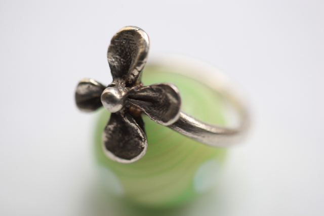 【難波・シルバーアクセサリー】銀粘土で作るシルバーリング＆ペンダント体験☆お一人様・女性同士・カップル・ファミリーに 写真5
