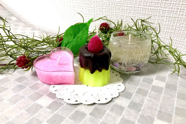 【東京・千代田区・手作りキャンドル】好きな色や香りで作れる！手作りキャンドル3個 写真2