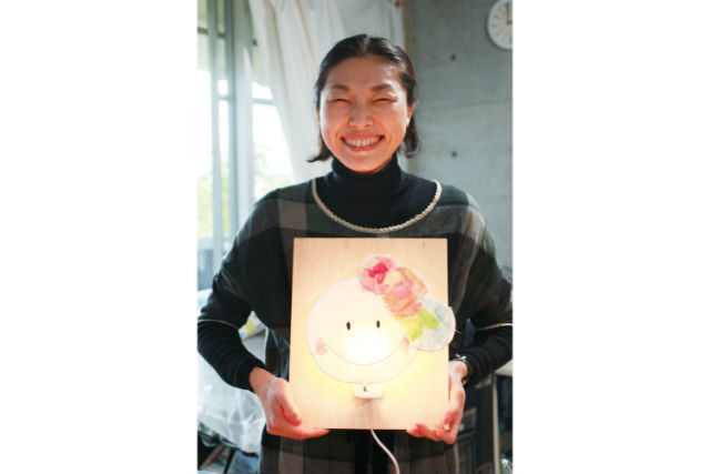 【東京・世田谷区・手作りランプシェード】やさしい光がともります。和紙で作るハートランプ 写真7