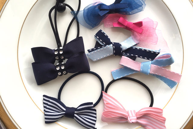 名古屋 名東区 手作りアクセサリー 種類以上の素材からセレクト リボンレッスン キッズコース