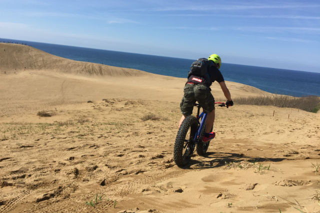 【鳥取・マウンテンバイク】ファットバイクを満喫！鳥取砂丘・山道・ビーチを行く絶景ツアー（写真データプレゼント） 写真5