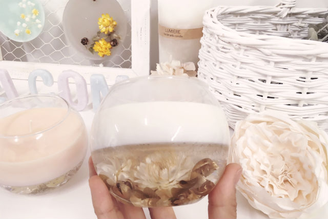【大阪・キャンドル作り】ソイ、ジェル、お花！「かわいい」がいっぱいのグラスCandle 写真7