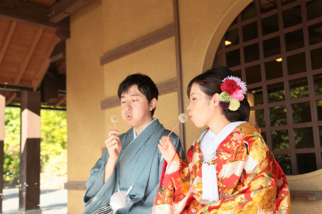 【湯布院・ロケーションフォト】和装プラン（衣装2点＆ヘアメイク＆小物一式込み・アルバム付） 写真6