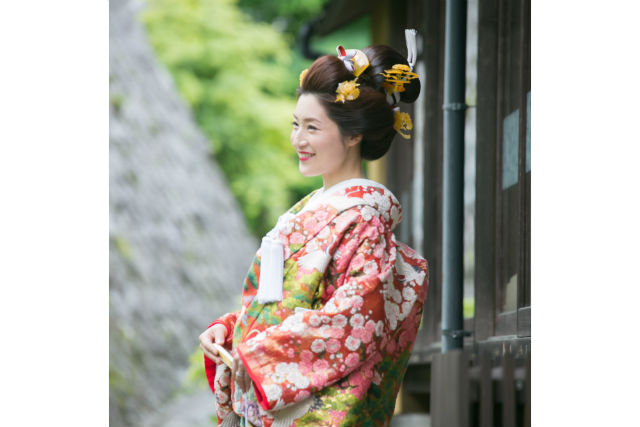 【湯布院・ロケーションフォト】和装プラン（衣装2点＆ヘアメイク＆小物一式込み・アルバム付） 写真5