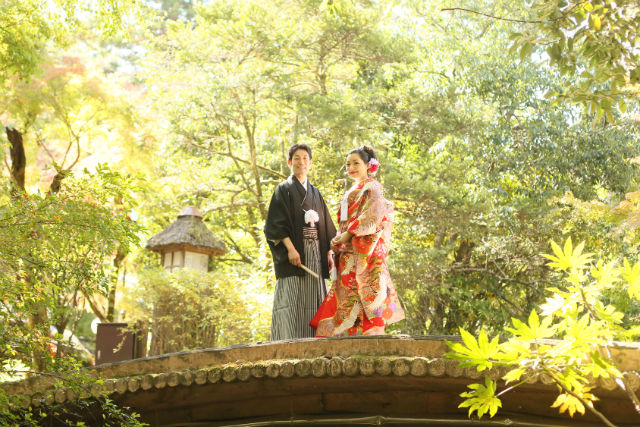 【湯布院・ロケーションフォト】和洋装プラン（衣装2点＆ヘアメイク＆小物一式込み・アルバム付） 写真2