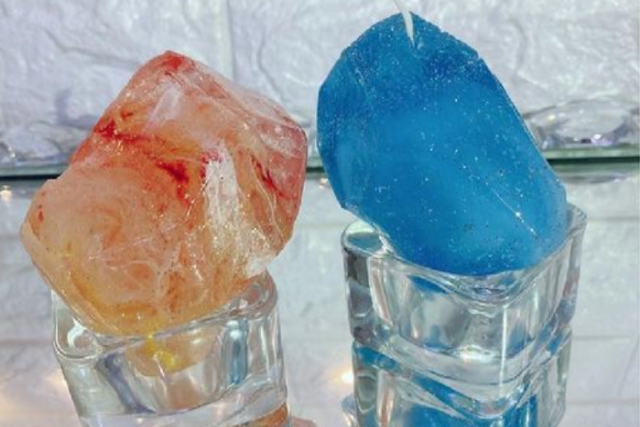 【東京・品川駅徒歩8分・宝石キャンドル】思わず見惚れる透明感。宝石キャンドル作り（2個/キャンドルホルダー付き）   写真5