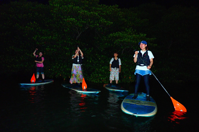 【沖縄・西表島・SUP】満天の星で癒しの時間を体感！ナイトSUPorカヌー体験 写真5