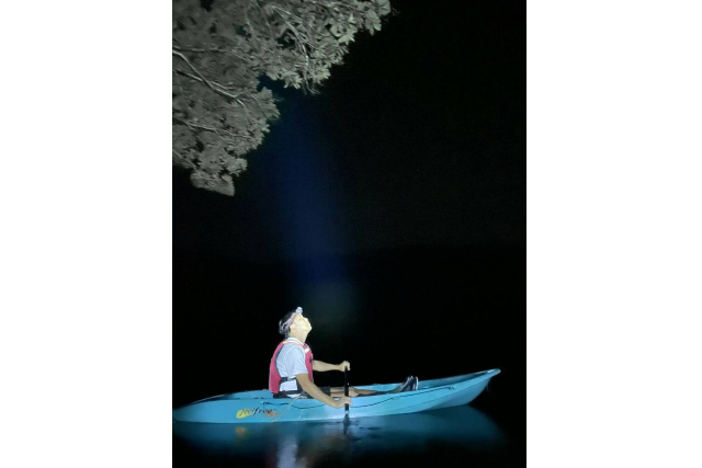 【ナイトプラン】月明かりを頼りに★夜の安房川をカヤックですすもう！ 写真6