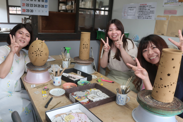 【佐賀・陶芸体験】歴史的建造物内で楽しむ陶芸体験！オリジナルランプシェードづくり 写真5