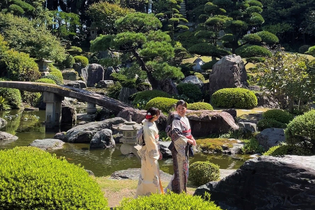 【鹿児島市・着付け体験】奄美の伝統工芸品！「本場大島紬」の着付け体験 写真5