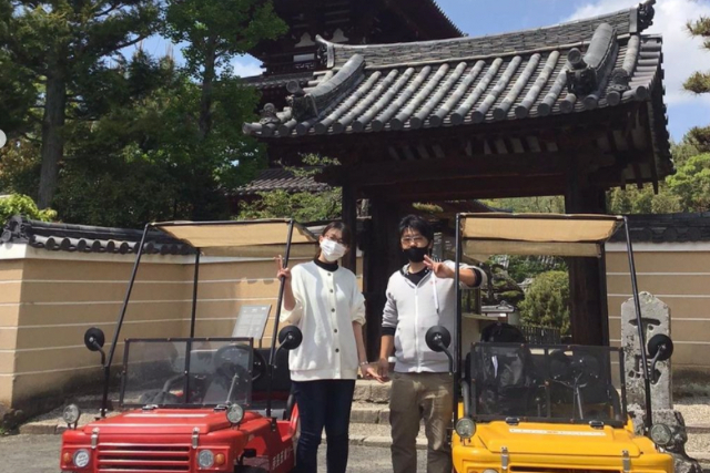 【期間限定ポイント10%還元！奈良・斑鳩・バギー】いかるがの世界遺産をバギーで巡る！斑鳩三塔巡りツアー 写真5