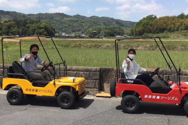 【期間限定ポイント10%還元！奈良・斑鳩・バギー】いかるがの世界遺産をバギーで巡る！斑鳩三塔巡りツアー 写真6