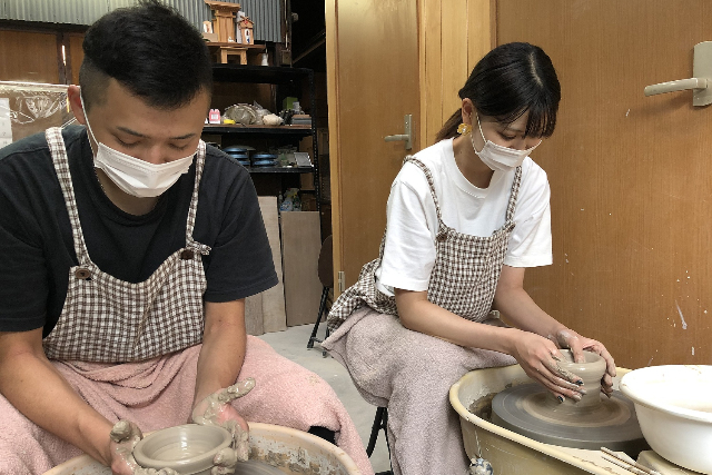【期間限定ポイント10%還元！京都府・京都市・電動ろくろ】カップル限定！京都西陣の町家で体験（茶碗など1個） 写真7