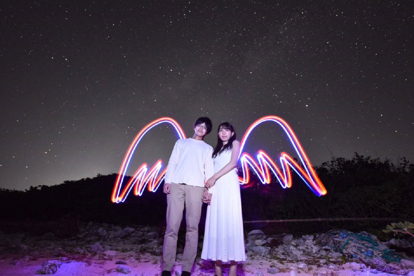 【沖縄・石垣島・ナイトツアー】特別な一枚！ペンライトアート＆星空観賞フォトツアー 写真6