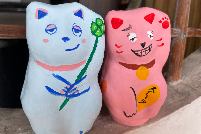 【やっぱ広島じゃ割(地域観光支援分)適用プラン｜広島・尾道・絵付け】福を呼ぶかわいいオブジェ！まねき猫に自由に絵付けしよう 写真8