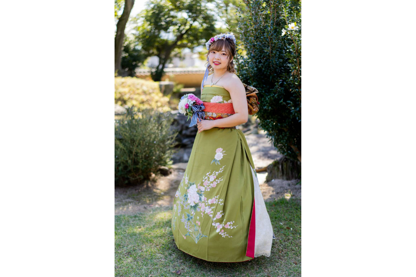 【山口・防府・着物レンタル】防府の名所でオリエンタル和装ブライダル写真撮影プラン 写真5