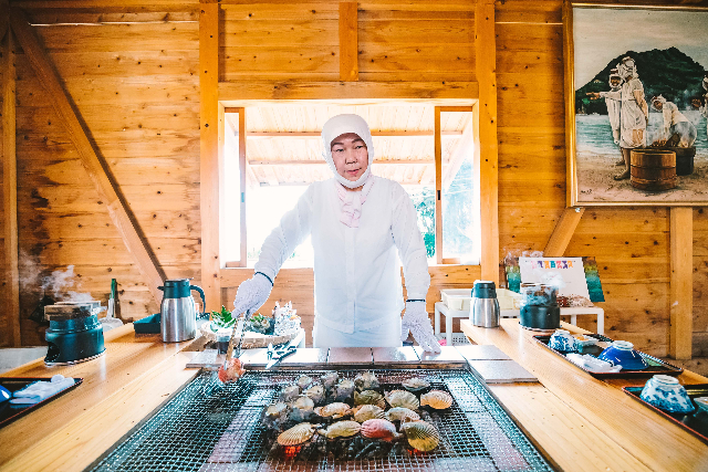 【三重・伊勢志摩・海女小屋】（2名様専用）海女さんと話せて獲れたて魚介が楽しめる♪基本コース 写真8