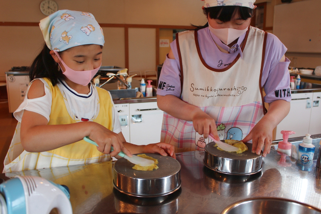 【三重・松阪・お菓子作り教室】ベルファームブランドの美味しいさつま芋で！芋ンブラン作り体験 写真7