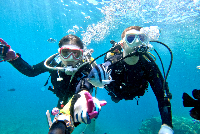 【沖縄・北谷・体験ダイビング】サンゴと魚たちの楽園へレッツゴー！体験ダイビング 写真5