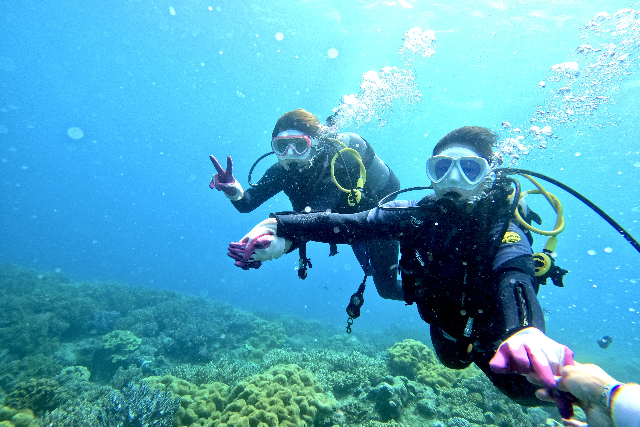 【沖縄・北谷・体験ダイビング】サンゴと魚たちの楽園へレッツゴー！体験ダイビング 写真2
