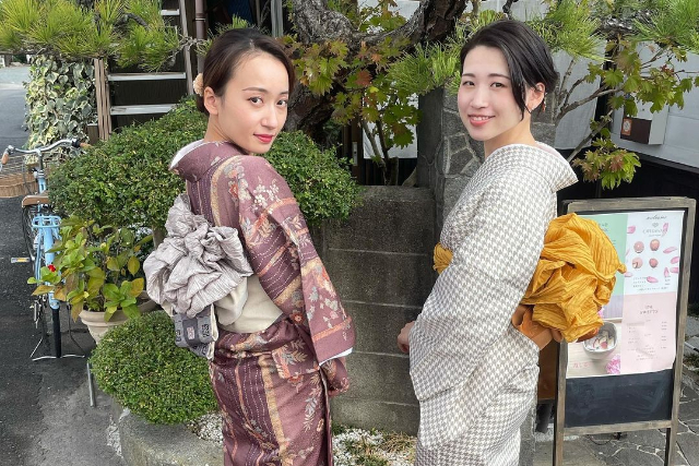 【期間限定ポイント10%還元！山口・山口市・日本の伝統文化】藤～着物の着付け体験と街歩き散策コース 写真7