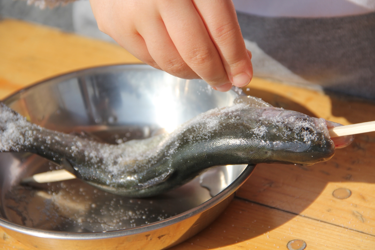 【愛知・南知多・釣り】自分で釣った魚を食べよう！ニジマス釣り体験とBBQ（入園料別途） 写真5