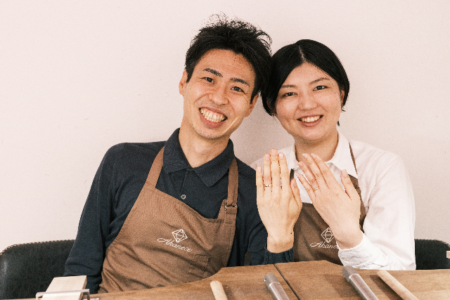 【大阪府・大阪市・手作り指輪】ゴールド・プラチナリング製作コース・二人だけの特別な指輪を作ろう！結婚指輪（1個）