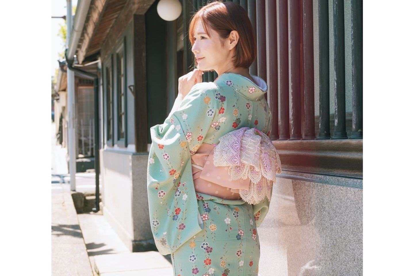 【奈良県・奈良市・着物レンタル】風情ある古都の町を着物でおさんぽ。小紋コース 写真2