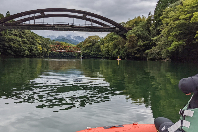 【三重・多気・SUP】しっかり楽しむバイクSUP！宮川大橋をめぐる水上ツーリング（90分コース） 写真4