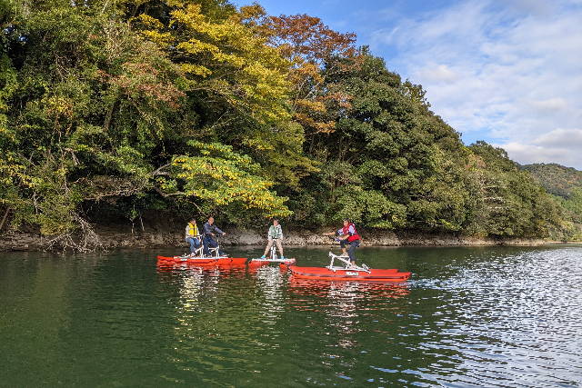 【三重・多気・SUP】しっかり楽しむバイクSUP！宮川大橋をめぐる水上ツーリング（90分コース） 写真7